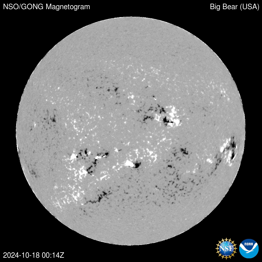 Latest Big Bear magnetogram image