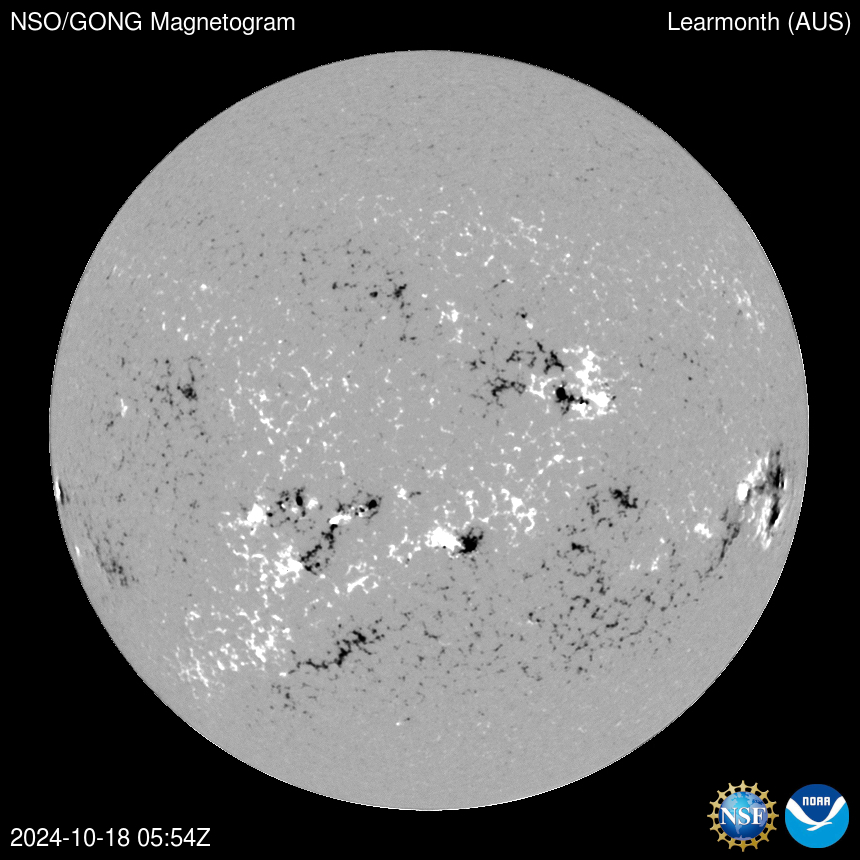 Latest Learmonth magnetogram image