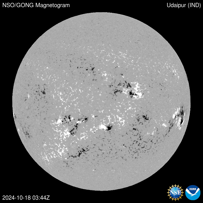 Latest Udaipur magnetogram image