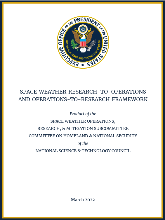 Space Weather R2O2R Framework document image