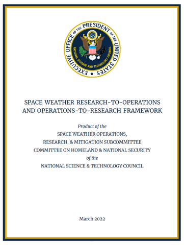 Space Weather R2O2R Framework Cover